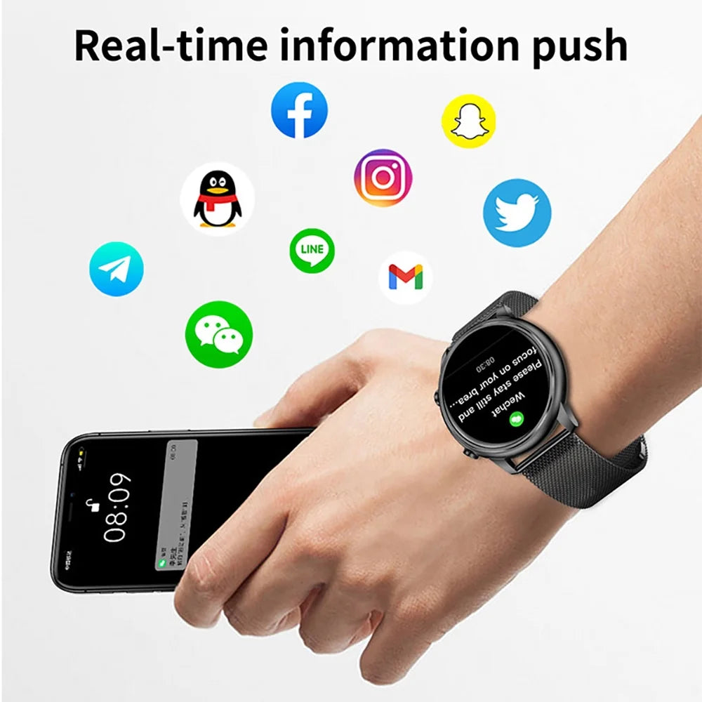 Smartwatch Fits for Android and Iphone, 1.39-Inch Fitness Tracker with Bluetooth (Answer/Make Calls) for Men and Women, Alloy Black