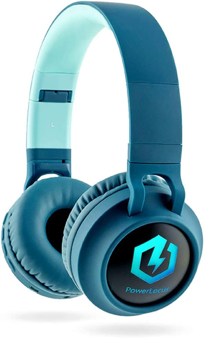 Kids Headphones Wireless, Bluetooth Headphones for Kids over Ear, LED Lights, 85Db Safe Volume Limit, Foldable, Micro SD Mode, Built-In and Line-In Microphone for Phones,Tablets,Laptop
