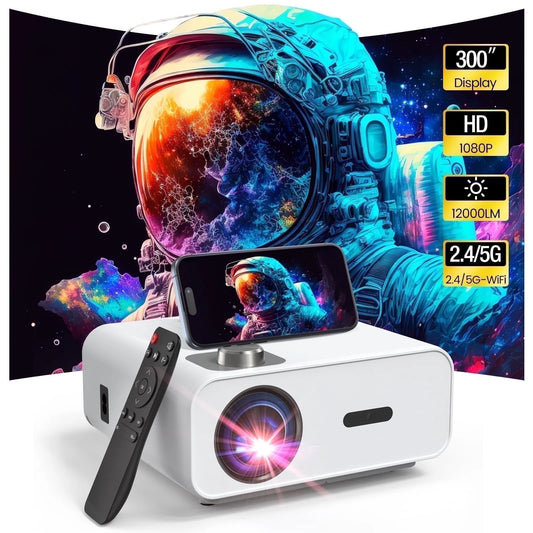Native 1080P Full HD Projector with Wi-Fi, Bluetooth, 4K Support and 100,000h Lamp
